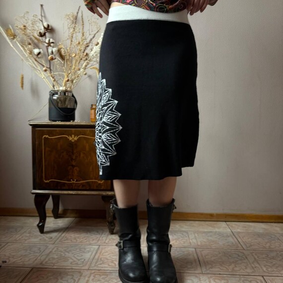 Desigual Geometric Mandala Pattern Wool Blend Kni… - image 7