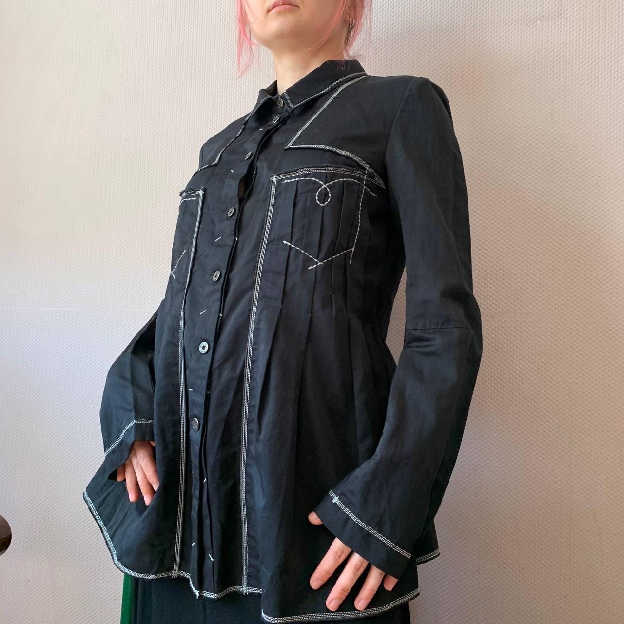 Vintage Le Jean De Marithé François Girbaud Shirt Jacket: Y2K