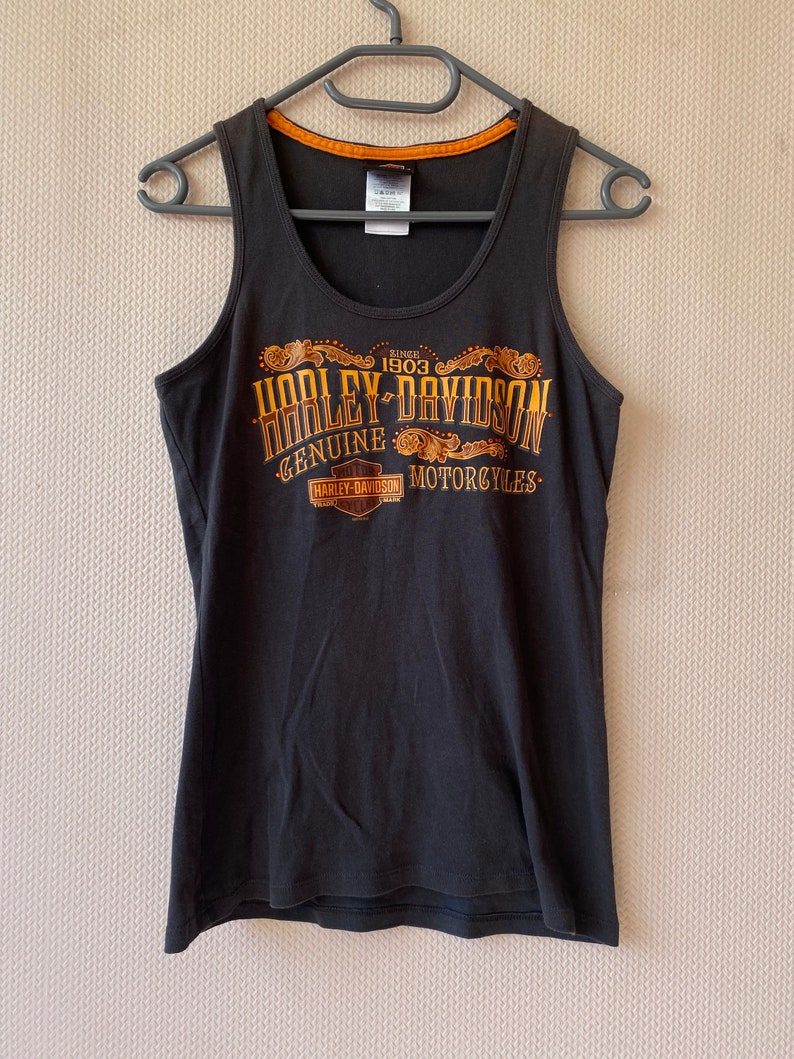 T-shirt Vintage Harley Davidson T-shirt Harley Maglietta Morbida E Sottile Anni '90 Biker Graphic Motorcycle Harley - Italia - Foto 6