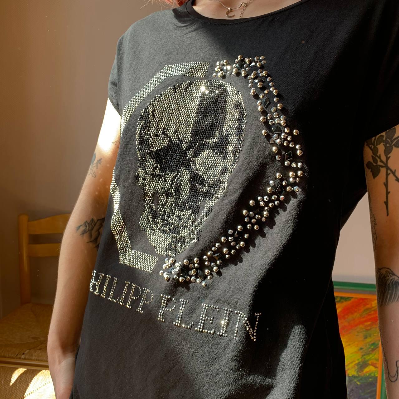フィリップ・プレインのハイエンド スカル クリスタル Tシャツ - Etsy 日本