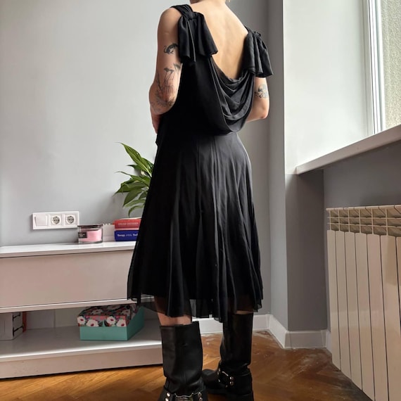 karen millen evening dresses Karen Millen Velvet Bodice With Taffeta Drop Waist Maxi Dress in Black