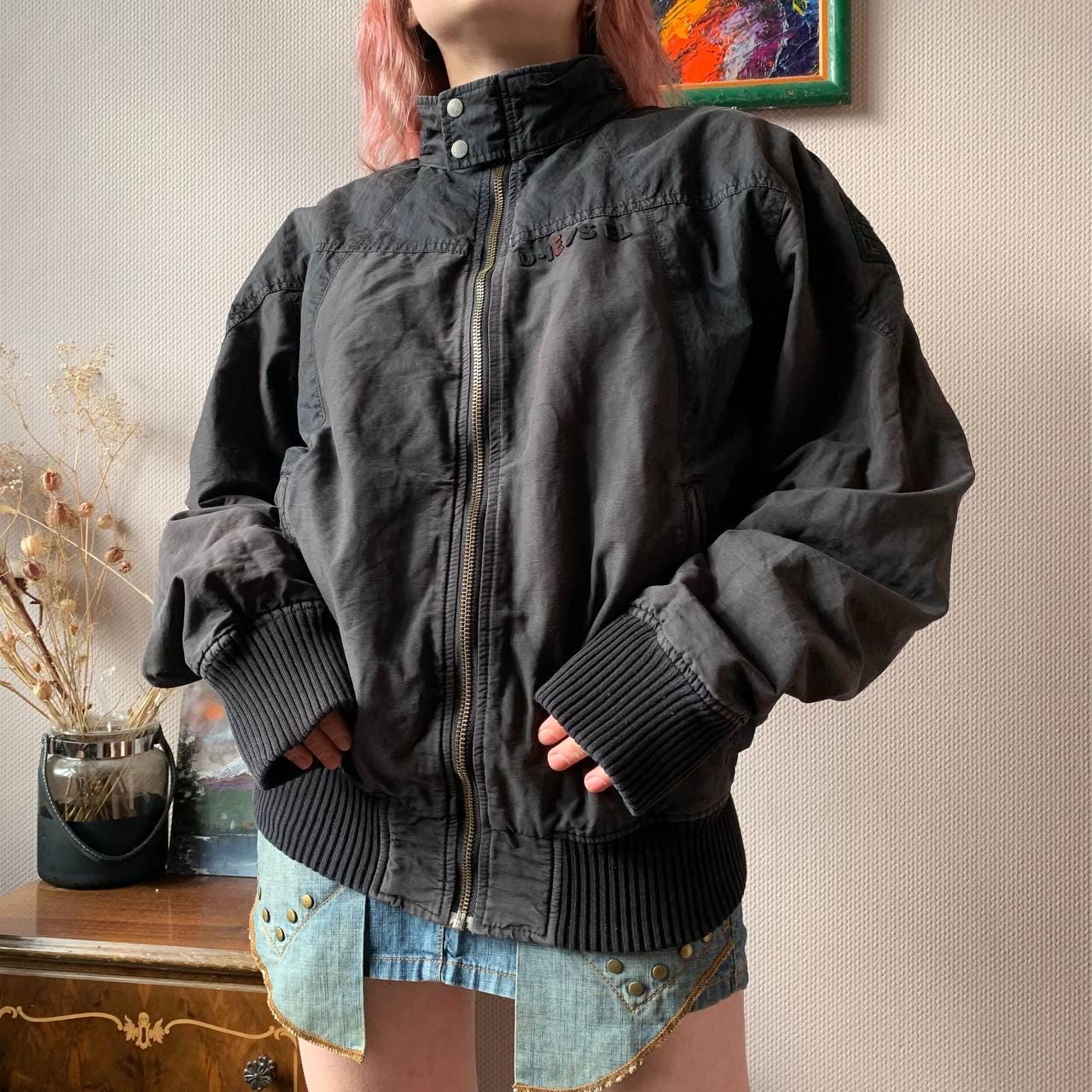 90s archive darkwear y2k leather jacket vintage 1990s leather