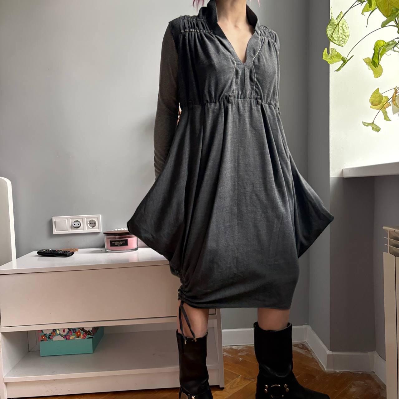 grey bubble dress Bubble Dress 6120317 M / Cherry main image 1