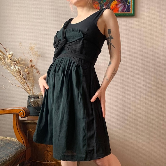 see by chloe black silk dress See by Chloe Size 4 Black Pleated Dress