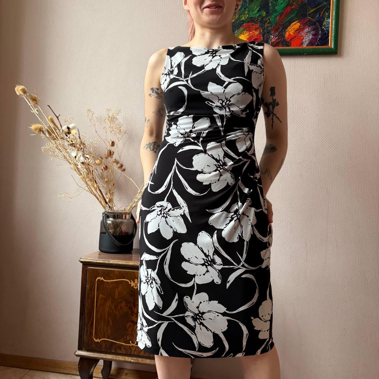 Y2k Ralph Lauren Floral Pencil Dress – Elegant Office Ciren Look Size 2 (S)