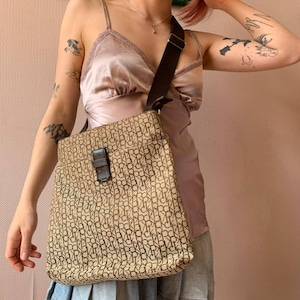 Rare Calvin Klein CK Monogram Shoulder and Cross Body Bag
