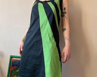 Skunkfunk mini-jurk met kleurvlakken: Y2K Indie Streetwear