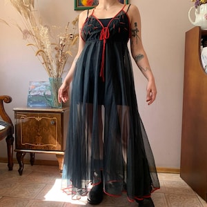 sheer black babydoll dress Pirouette Babydoll Dress main image 0