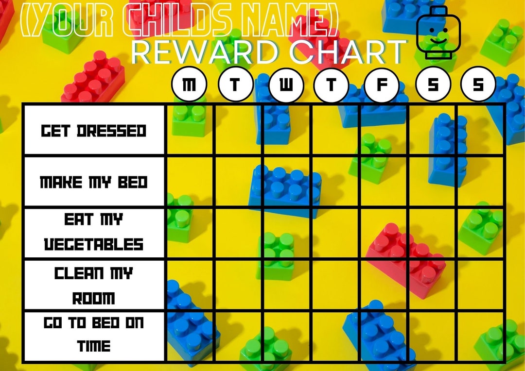 BRICK Reward/chore CHART - Etsy