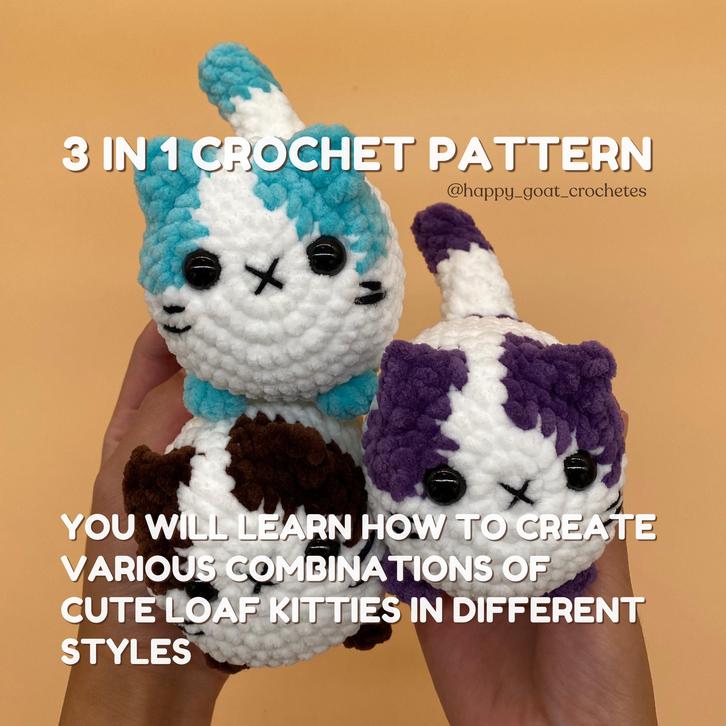 37 Fat Cat Crochet Patterns: Unleash Your Creativity and Craft Skills! 28 Crochet Cat Loaf Pattern No-Sew Amigurumi Plushie