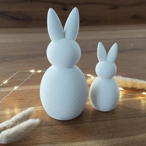 Silikonform Süße Hasen mit Rauen Struktur, 2 Größen , für z.B  Keraflott, Raysin, Kerze, Seifen,DIY, Osterhase, Frühling