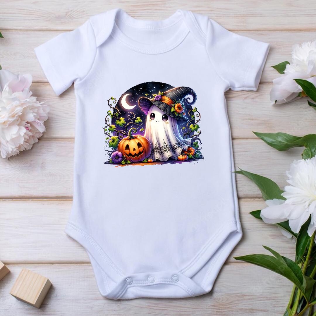 Cute Ghost With Pumpkin PNG, Halloween Ghost Clipart, Kawaii Jack O ...