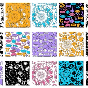 Zodiac SVG Bundle | 12 Zodiac Sign SVG Patterns | Astrology Cut Files for Cricut & Silhouette | Horoscope Clipart | Aquarius to Pisces