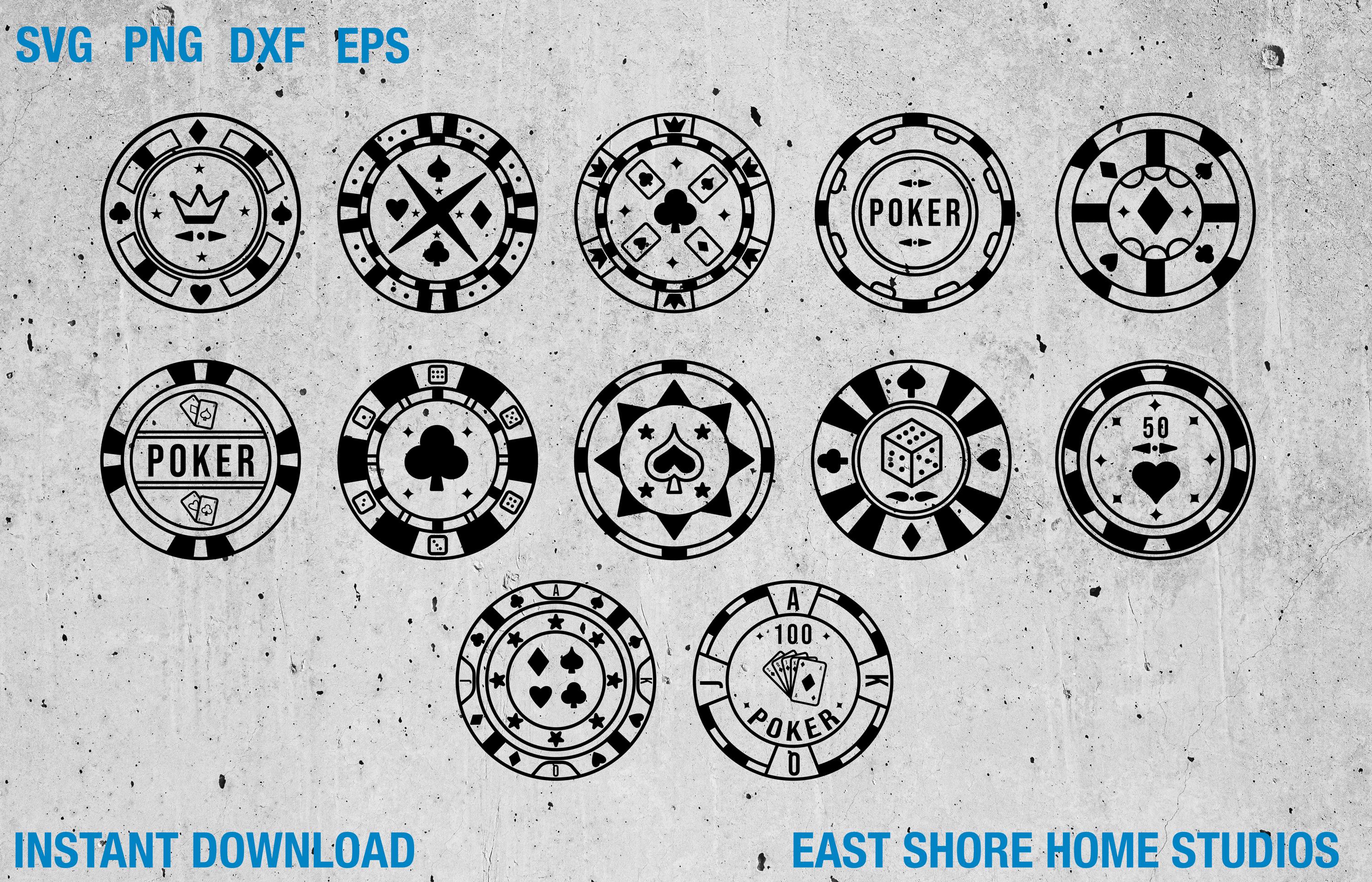Poker Chips SVG Bundle, Casino Chips PNG, Gambling Clipart, Poker Game JPG, Las Vegas Party Svg, Digital Cut Files for Cricut & Silhouette