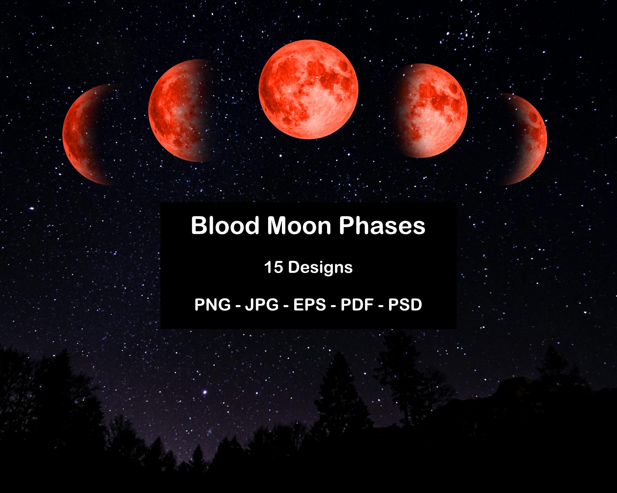 Lunar Eclipse Clipart - Etsy display picture 2