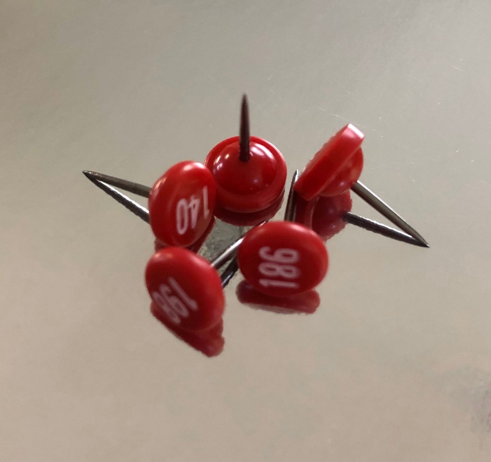 ⱽᴵᴺᵀᴬᴳᴱ NUMBERED MAP TACKS Vintage 1960s Push Pins Retro Etsy