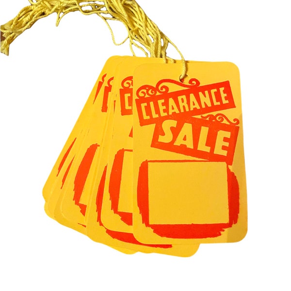 Yellow String Tags Yellow Hang Tags - Etsy