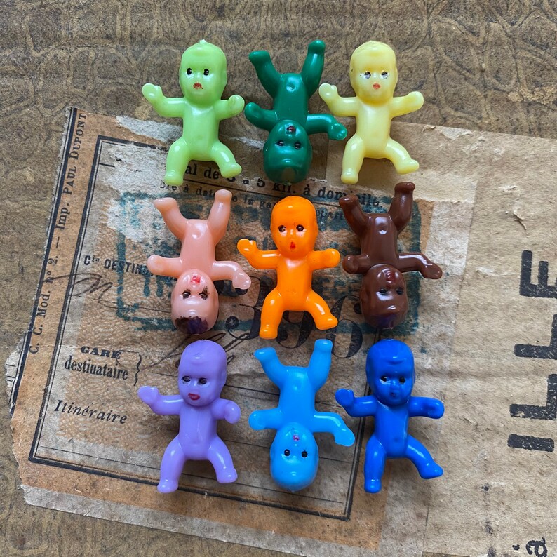 9pcs TINY PLASTIC BABIES Instant Collection Miniature Baby Etsy