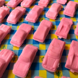 3pcs JAPANESE CAR ERASERS 1970s Vintage Cars School Supplies Party Favors Ferrari Nissan Mazda Toyota Daihatsu Lambo + More