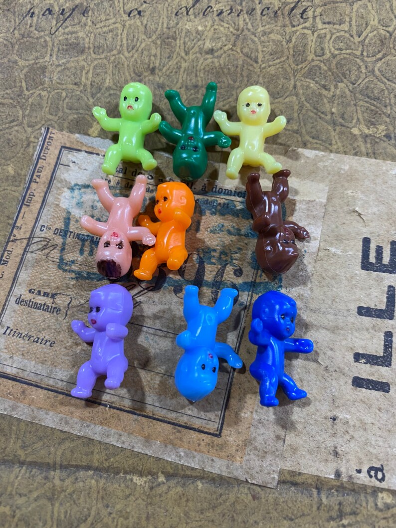 9pcs TINY PLASTIC BABIES Instant Collection Miniature Baby Etsy