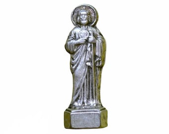 1 Pocket Saint Jude 1" Vintage Miniature Catholic Pocket Statue Italy