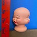 ⱽᴵᴺᵀᴬᴳᴱ CRAZY DOLL HEAD Vintage Plastic Three Face Doll Parts Triple Expression Odd Display Freak Show Curio 