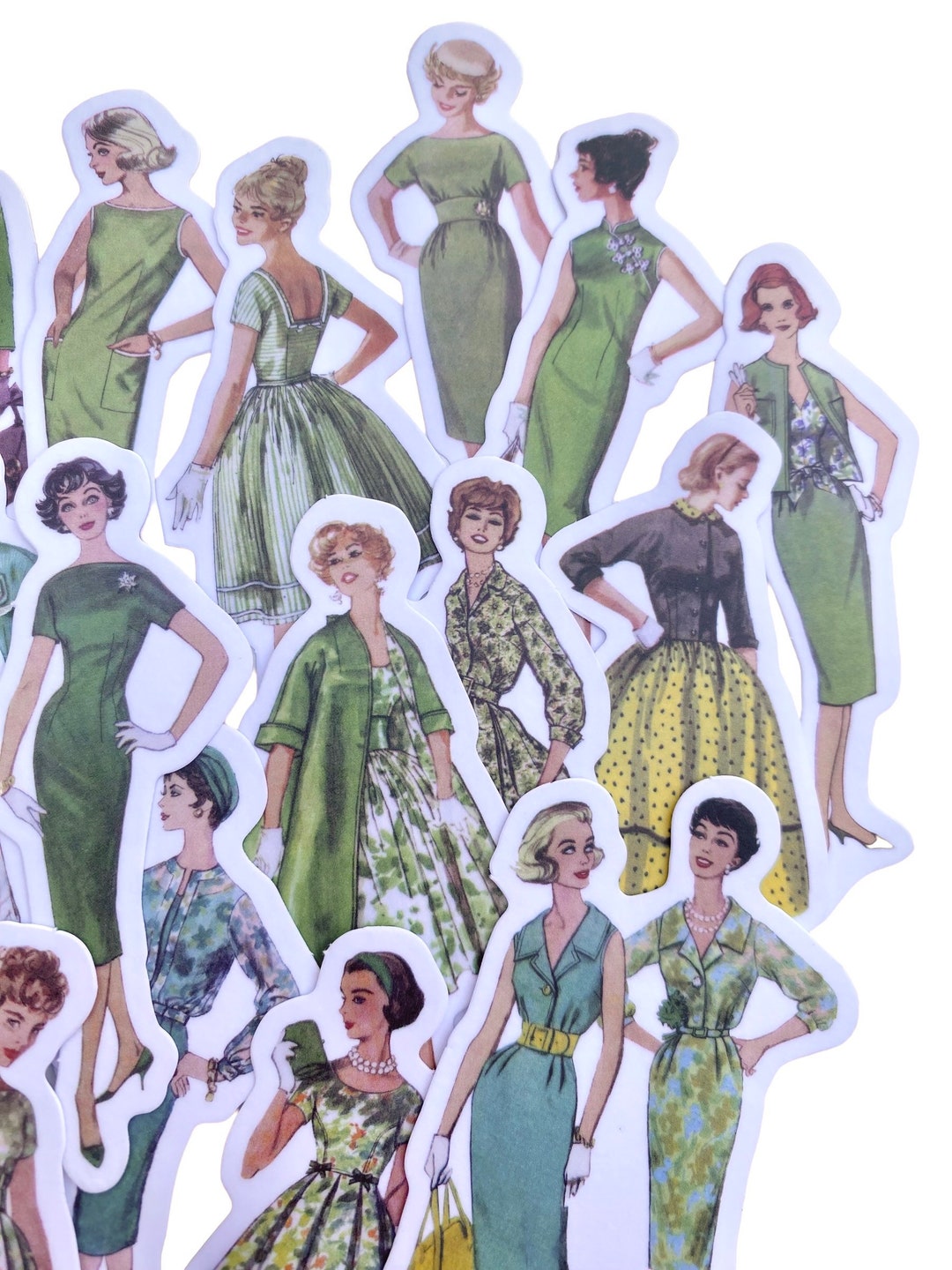 20pcs 1960s CATALOG STICKERS 2 Vintage Department Store Advertisements