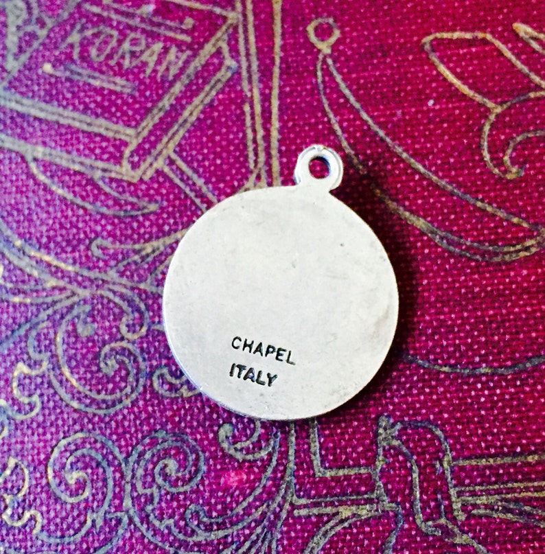 SAINT CHARLES MEDAL Vintage Relgious Medallion Chapel Italy Patron of Seminarians
