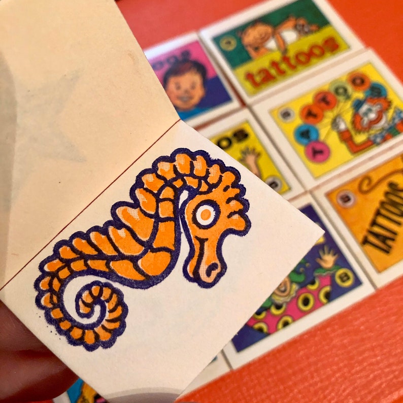 1pc VINTAGE TATTOO BOOK 1970s Cracker Jack Prize Miniature Etsy