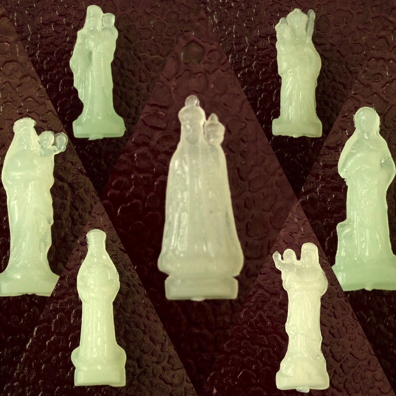 1pc VINTAGE POCKET STATUES Luminous Tiny Vintage Pocket Statue image 0