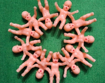 24 Tiny Plastic Babies 