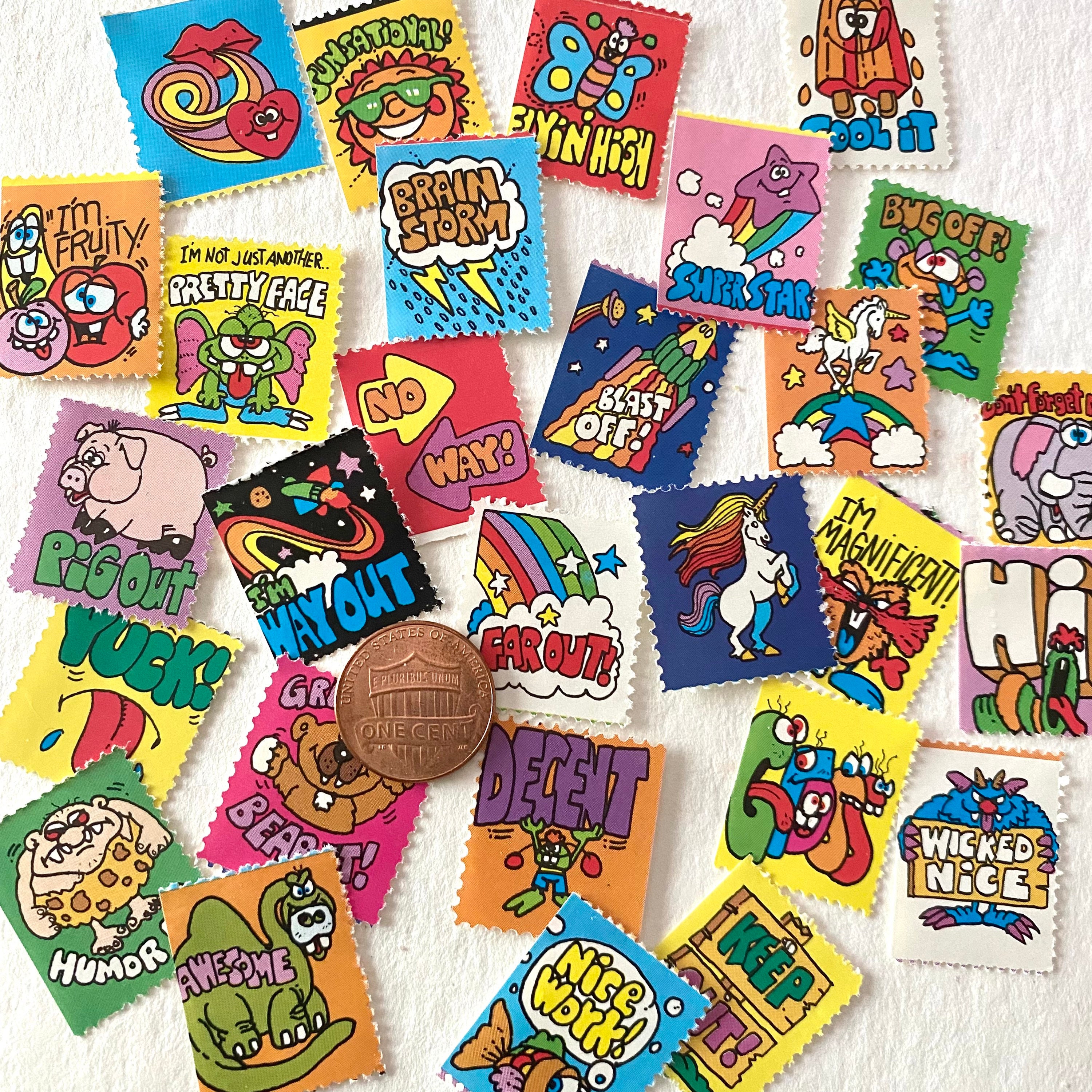 80s 希少 正規品 滋夢 ステッカー 当時物 80年代 カスタムクラフト ジム 15pcs 1980s STICKER STAMPS Vintage Gummed Stickers Retro Graphics