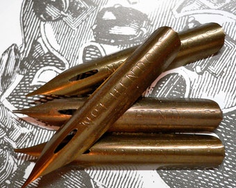 5pcs 1900s HINDOO PEN NIBS Intriguing Antique