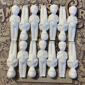 1.25 Inch Mini Small Plastic Baby Babies White Skin 48 Pieces