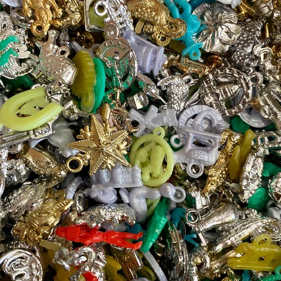 Mystery Bulk Wholesale Lot of Metal Charms & Metal Findings and Components