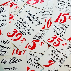 1pc STORE DISPLAY SIGN 3&quot; Price Tag For Novelty Items Gag Gifts Magic Shop Dime Store Old Toy Rare Genuine Paper Ephemera Your Choice