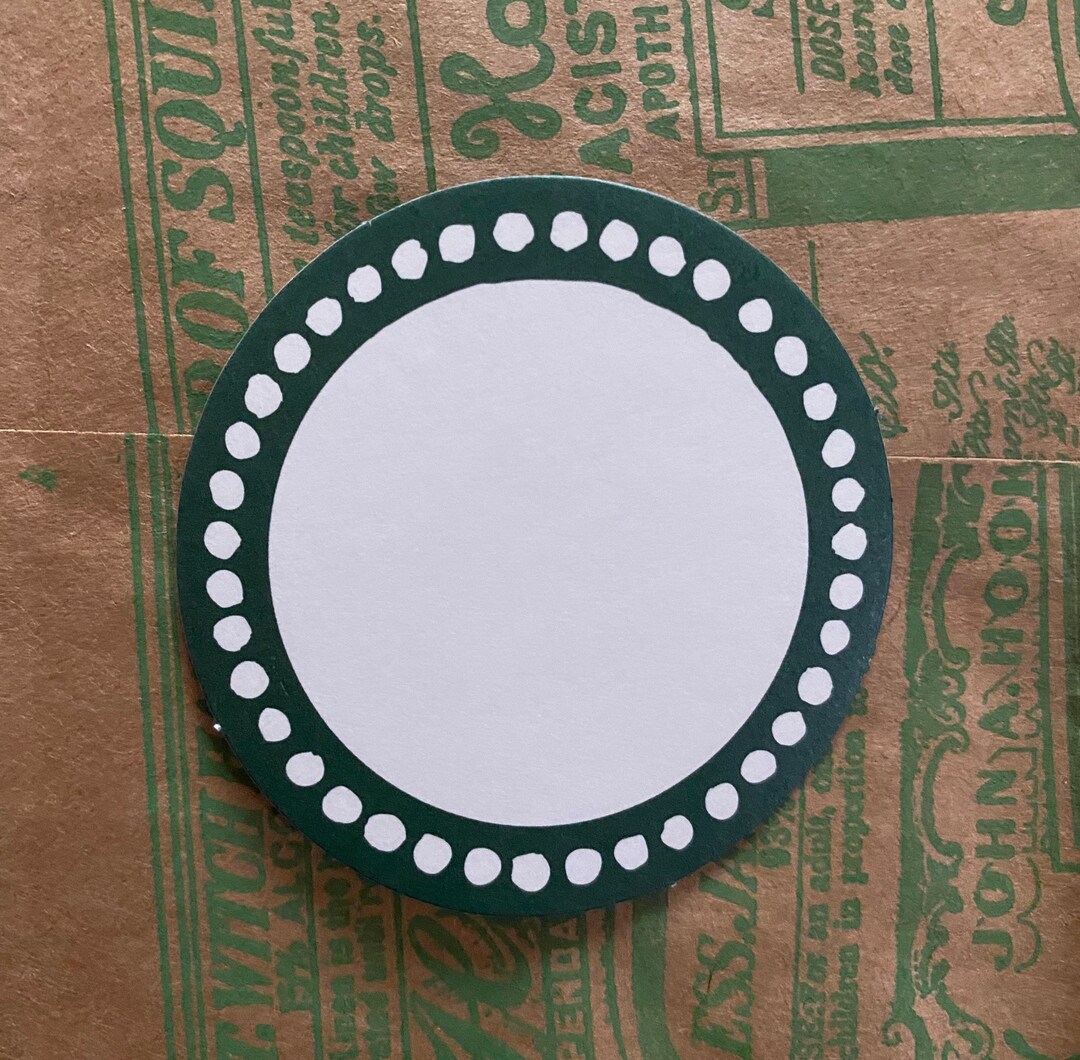Bordered Label Paper 10pcs BORDERED BLANK LABELS 2-1/8