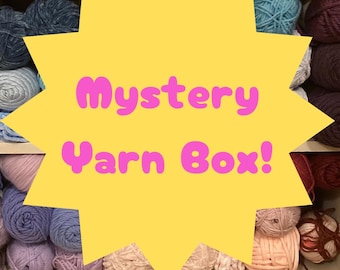 Mystery Yarn Box Crochet Knitting Yarn Different Colors and Sizes