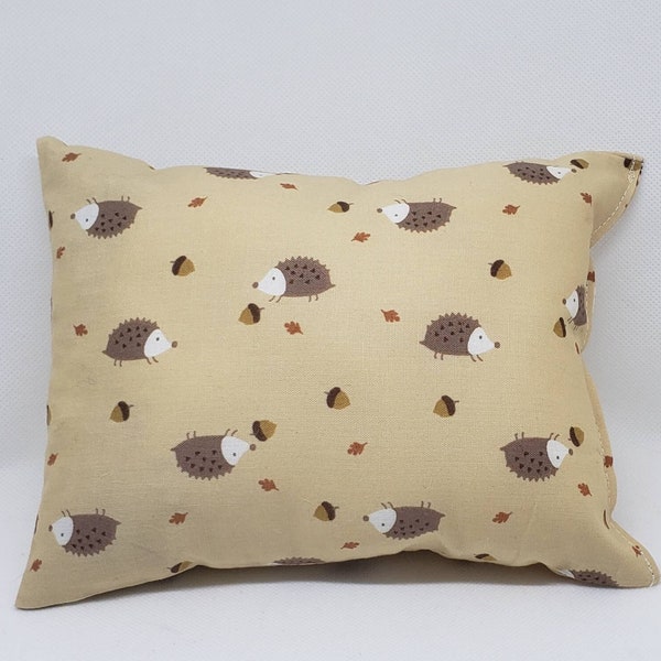 Hedgehogs n Acorns 6x8" Dream / Herbal / Scented /Travel / Decorative/ Throw Pillow