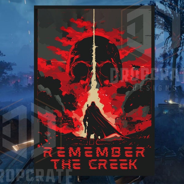 Recuerde el tributo de Creek Helldivers 2 Poster Malevelon Memorial - Matte Vertical Gaming Posters - Helldivers 2 Merch - * ENVÍO GRATIS *