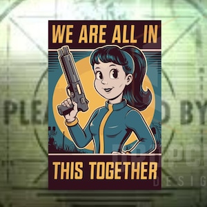 Retro-Inspired Lucy Poster - High-Quality Matte Print | Matte Vertical Gaming Poster A1/A2 available