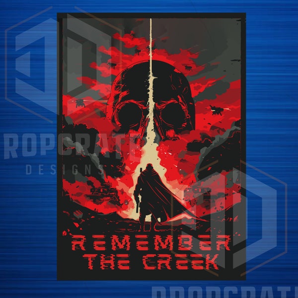 Remember the Creek tribute Poster Malevelon Memorial - Matte Vertical Gaming Posters   - * FREE SHIPPING *