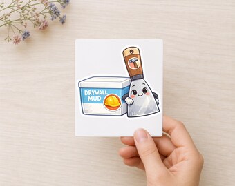Drywall Mud Sticker for Contractors and Construction Humor