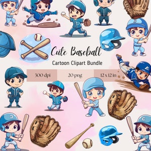 Lindo béisbol PNG- Clipart para uso comercial, fondo transparente, arte de la pared de la guardería, baby shower, imágenes prediseñadas de cumpleaños