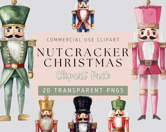Nussknacker Weihnachten Clipart - 20 PNG-Bilder, transparenter Hintergrund, hohe Qualität, rosa, blau, rot, grün, schwarz, gold