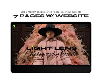 WiX Photography Website Template Portfolio Showcase Photo Studio Photographer Business Art  Elegant & Responsive Minimalist Bold Converting