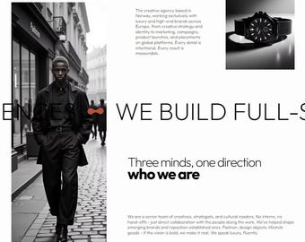 Agencia Boutique Estrategia de Marca Diseño de Lujo Marketing Plantilla de Sitio Web WiX