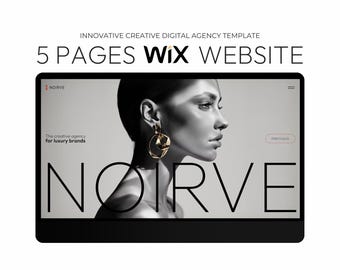 Creatief digitaal boetiekbureau Esthetische coaching Luxe iconisch merk WiX-website premiumsjabloon met 5 pagina's Verkooppagina voor feesttent Webdesign