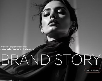 Luxe Branding Minimalistisch Premium Wix-sjabloon voor websitebureau met 1 pagina Creative Consultant Business Marketing Portfolio Showcase Social Media