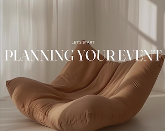 Elegant & Modern 1 page WiX Website Premium Template Luxury Event Planner Weddings Destination Events Business Exclusive Web Design